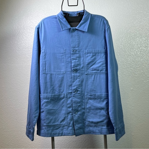 Men's Tailored Work Shacket - Goodfellow & Com Blue M - Picture 2 of 9